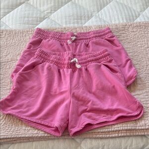 Girls set of 2 cotton knit shorts